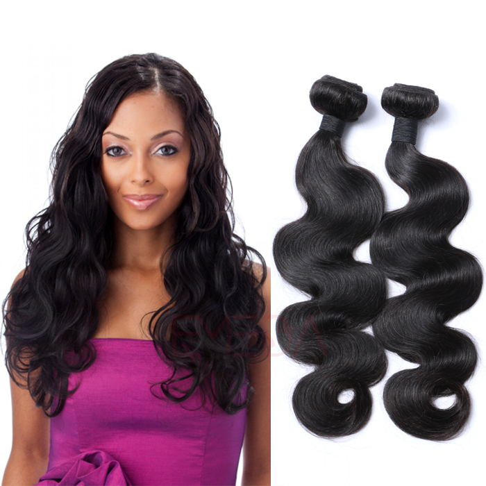 EMEDA 100% Peruvian Hair Body Wave human Hair extensions HW027